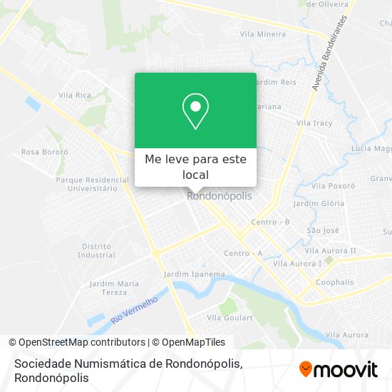Sociedade Numismática de Rondonópolis mapa