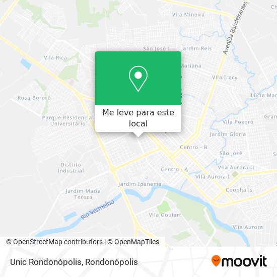 Unic Rondonópolis mapa