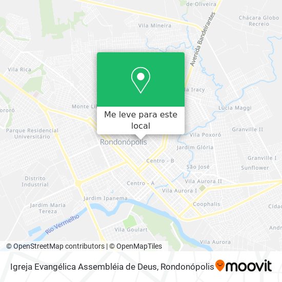 Igreja Evangélica Assembléia de Deus mapa