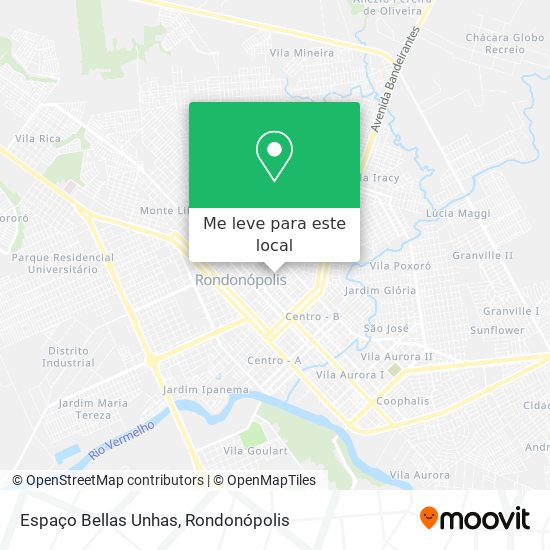 Espaço Bellas Unhas mapa