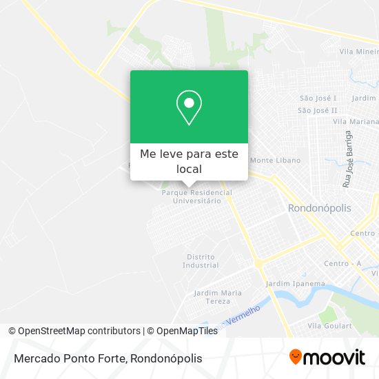 Mercado Ponto Forte mapa
