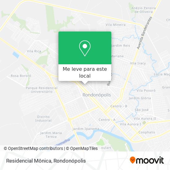 Residencial Mônica mapa