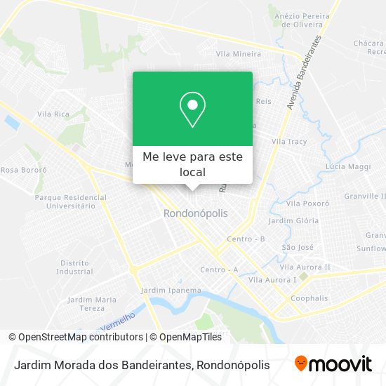 Jardim Morada dos Bandeirantes mapa