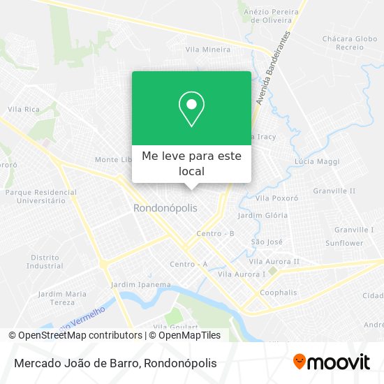 Mercado João de Barro mapa