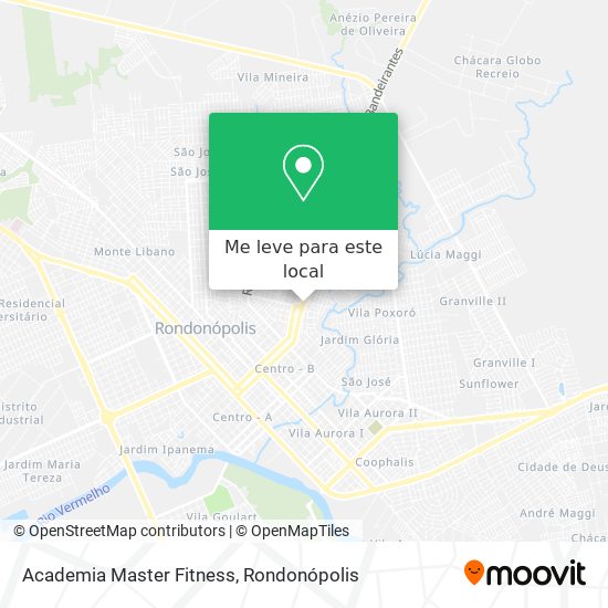 Academia Master Fitness mapa