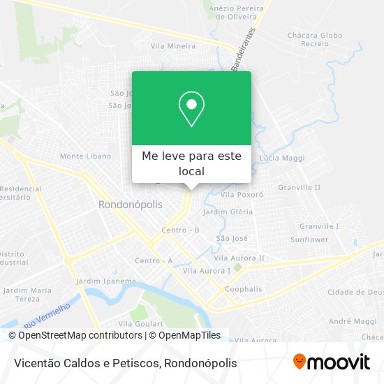 Vicentão Caldos e Petiscos mapa