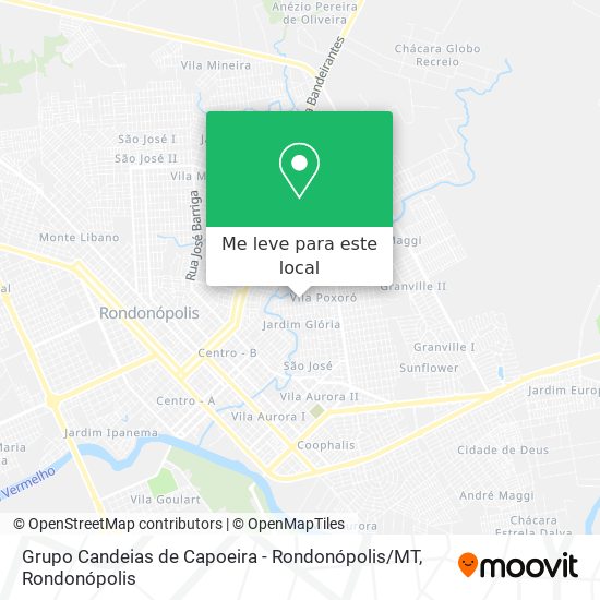 Grupo Candeias de Capoeira - Rondonópolis / MT mapa
