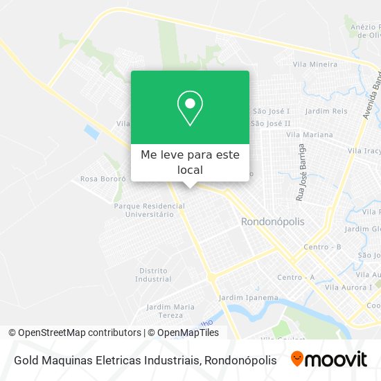 Gold Maquinas Eletricas Industriais mapa