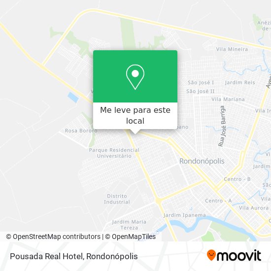 Pousada Real Hotel mapa