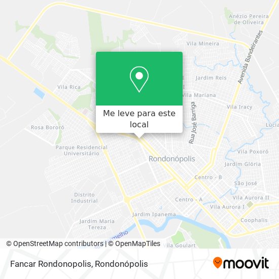 Fancar Rondonopolis mapa