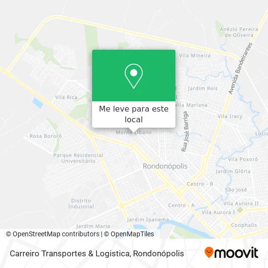 Carreiro Transportes & Logistica mapa