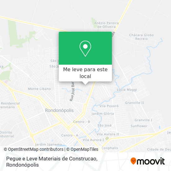 Pegue e Leve Materiais de Construcao mapa