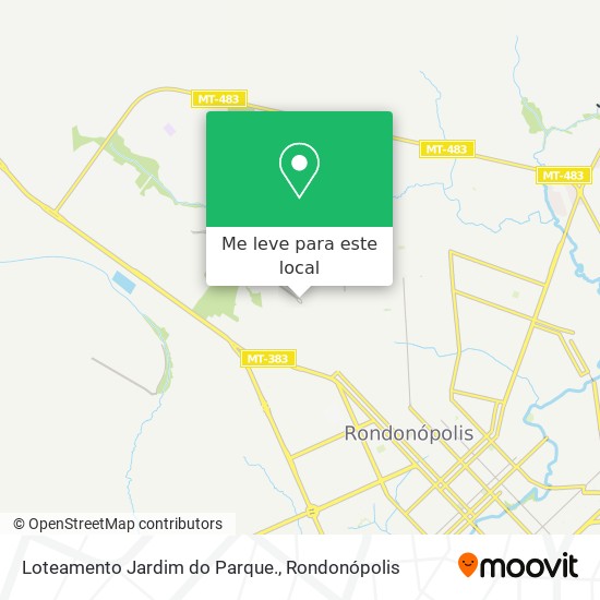 Loteamento Jardim do Parque. mapa