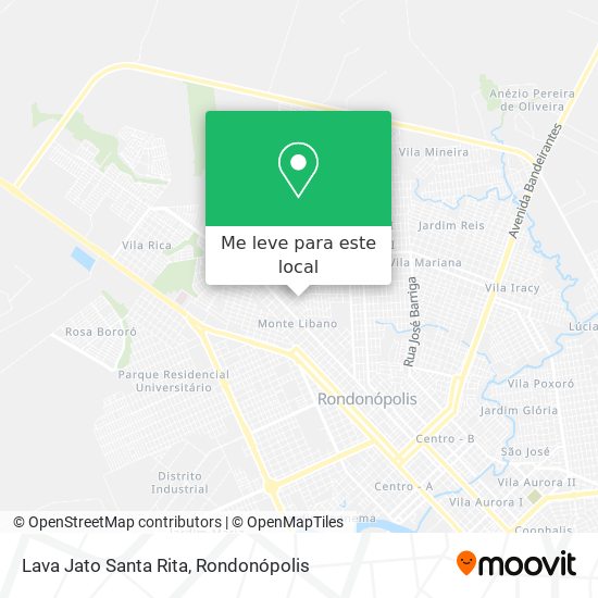 Lava Jato Santa Rita mapa