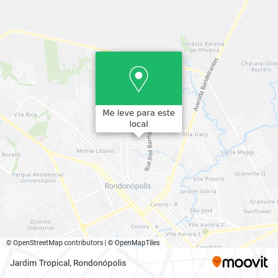 Jardim Tropical mapa