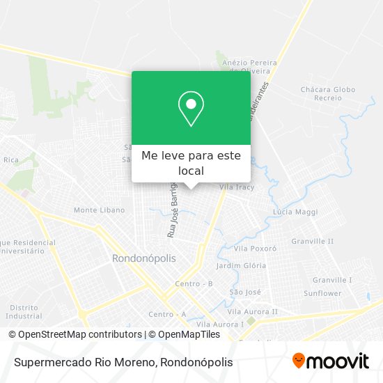 Supermercado Rio Moreno mapa