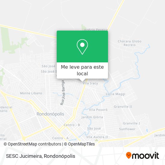 SESC Jucimeira mapa