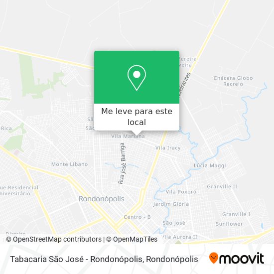 Tabacaria São José - Rondonópolis mapa