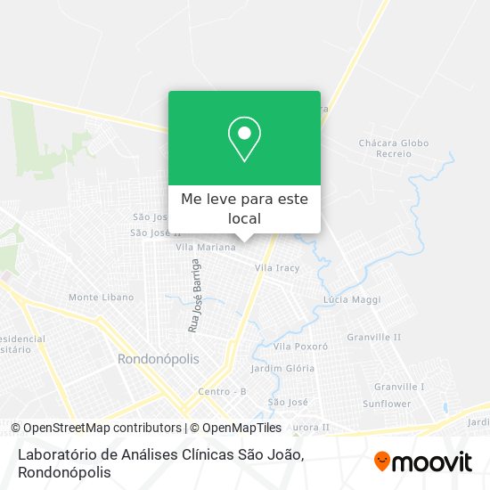 Laboratório de Análises Clínicas São João mapa