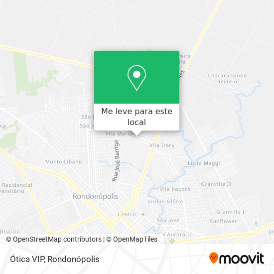 Ótica VIP mapa