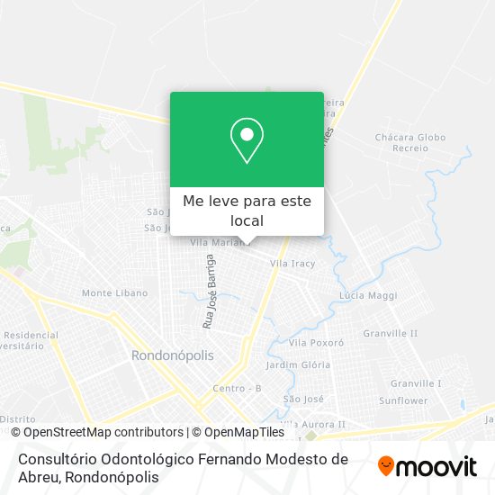 Consultório Odontológico Fernando Modesto de Abreu mapa