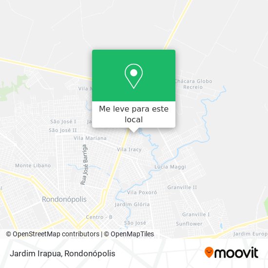 Jardim Irapua mapa