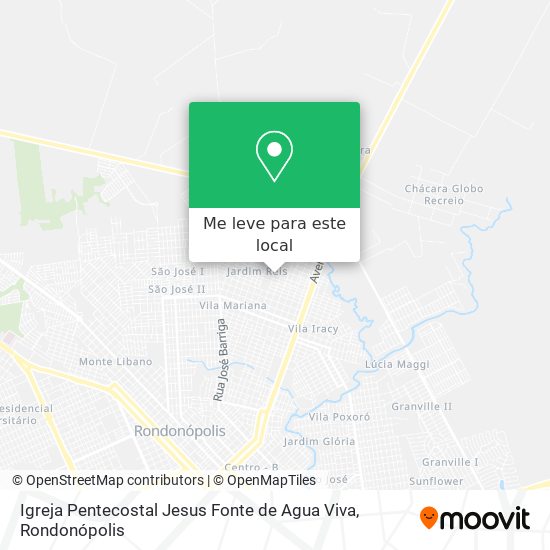 Igreja Pentecostal Jesus Fonte de Agua Viva mapa