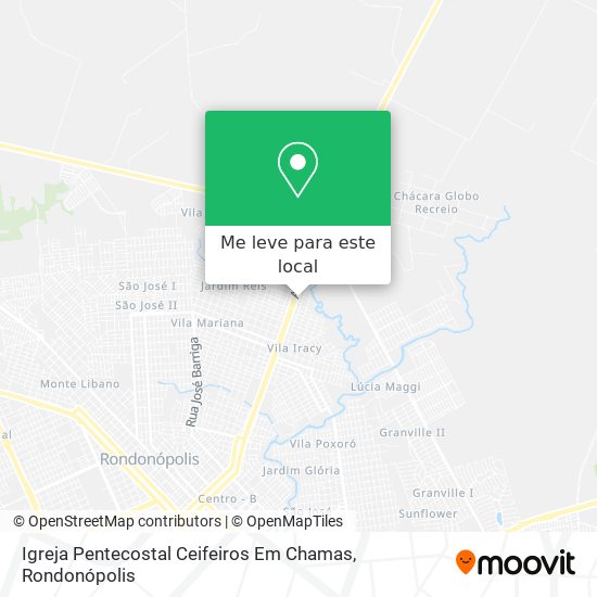 Igreja Pentecostal Ceifeiros Em Chamas mapa