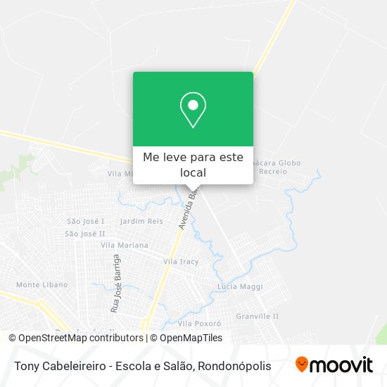 Tony Cabeleireiro - Escola e Salão mapa