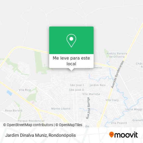 Jardim Dinalva Muniz mapa