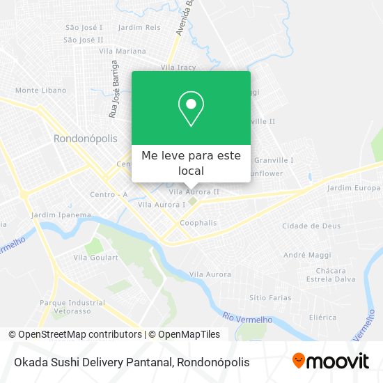 Okada Sushi Delivery Pantanal mapa