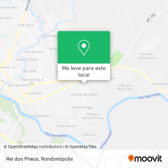 Rei dos Pneus mapa