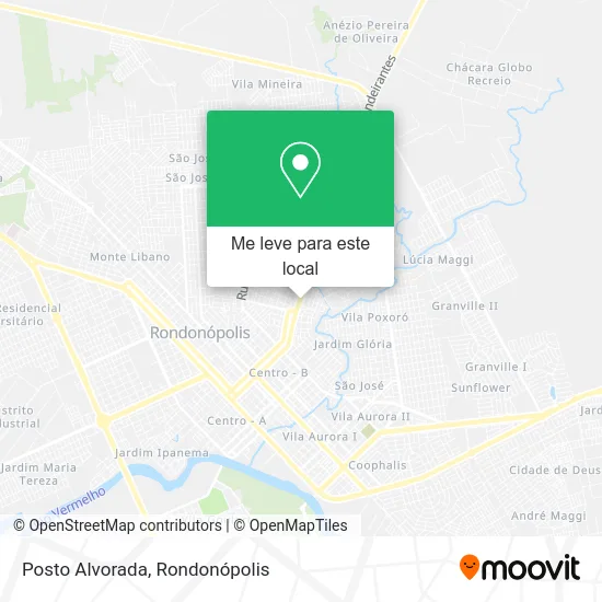 Posto Alvorada mapa