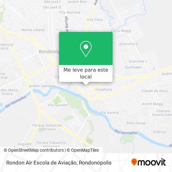 Rondon Air Escola de Aviação mapa