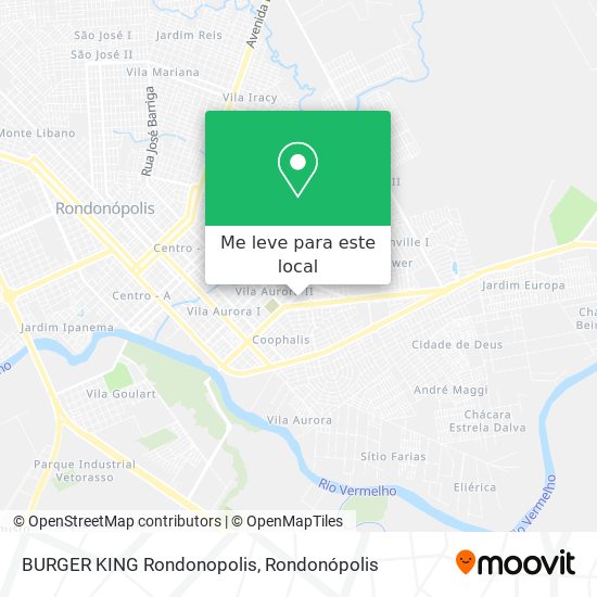 BURGER KING Rondonopolis mapa