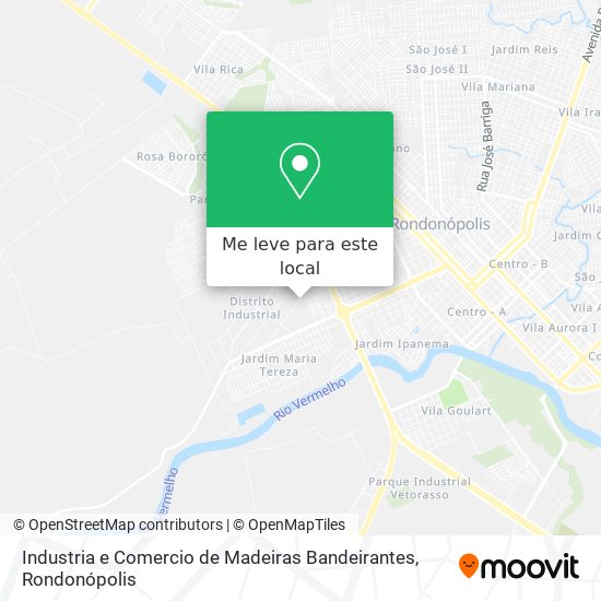 Industria e Comercio de Madeiras Bandeirantes mapa