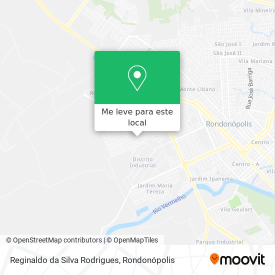 Reginaldo da Silva Rodrigues mapa