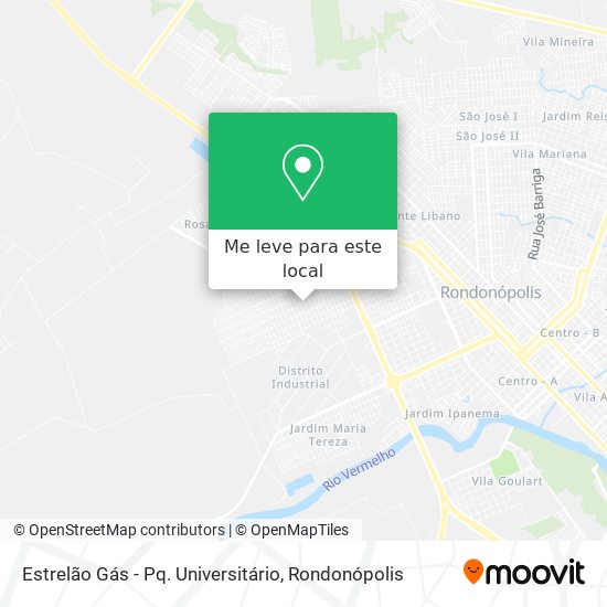 Estrelão Gás - Pq. Universitário mapa