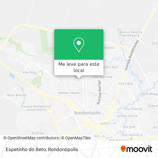Espetinho do Beto mapa