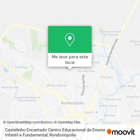 Castelinho Encantado Centro Educacional de Ensino Infantil e Fundamental mapa