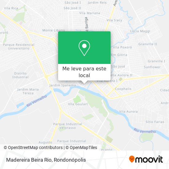 Madereira Beira Rio mapa
