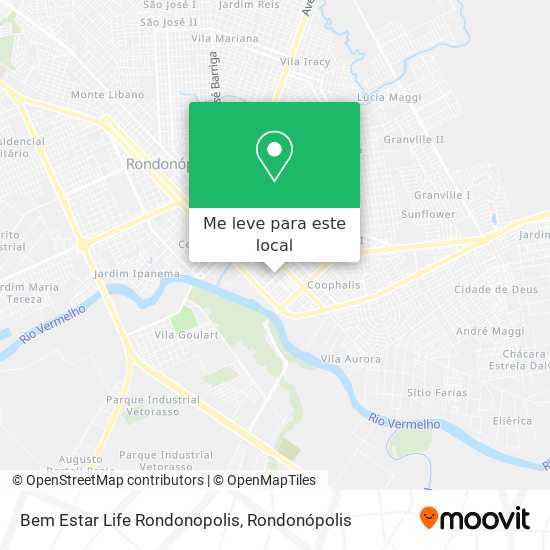 Bem Estar Life Rondonopolis mapa