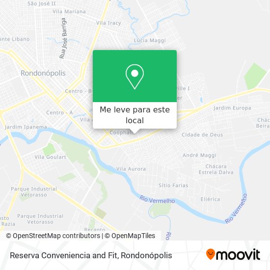 Reserva Conveniencia and Fit mapa