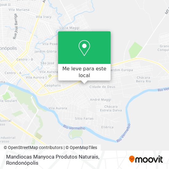 Mandiocas Manyoca Produtos Naturais mapa