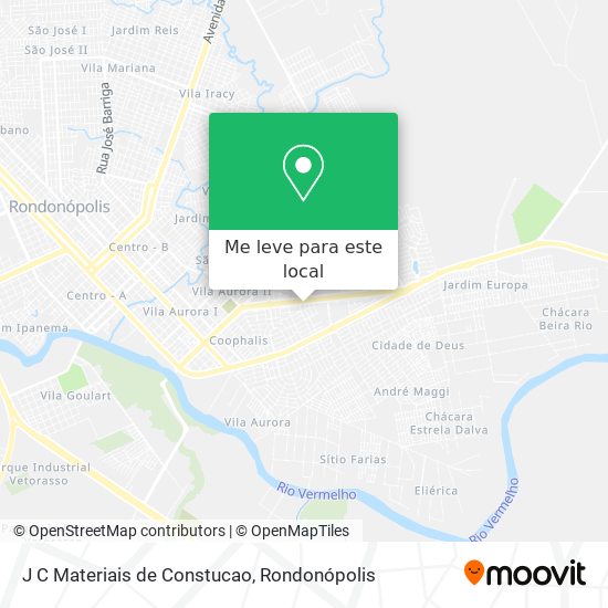 J C Materiais de Constucao mapa