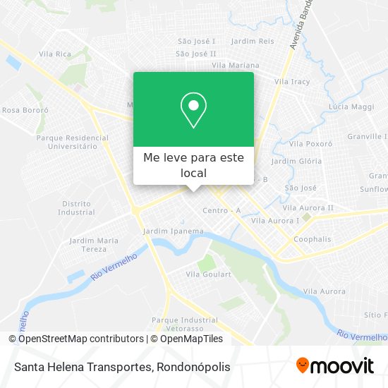 Santa Helena Transportes mapa