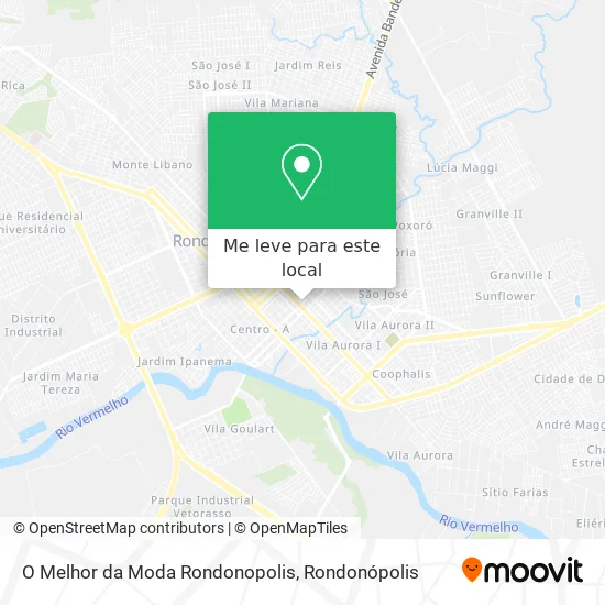 O Melhor da Moda Rondonopolis mapa