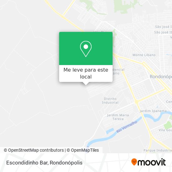 Escondidinho Bar mapa
