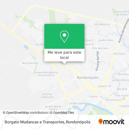 Borgato Mudancas e Transportes mapa