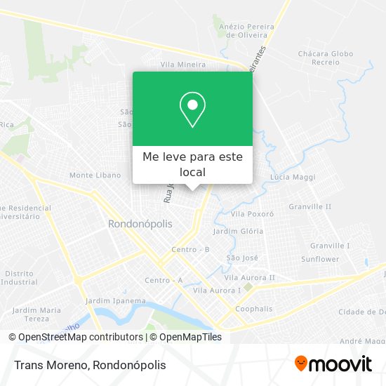Trans Moreno mapa